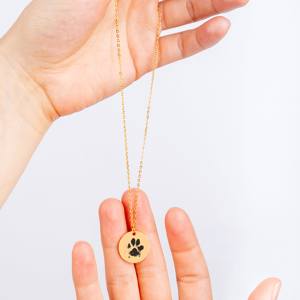 Real Paw Print Necklace Boo Pets